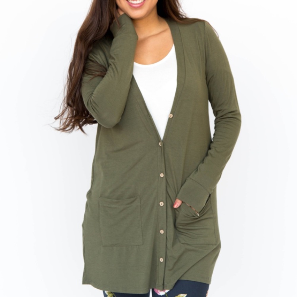 Agnes & Dora Olive Favorite Cardi